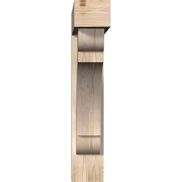 Olympic Block Smooth Bracket W/ Offset Brace, Douglas Fir, 7 1/2W X 36D X 40H